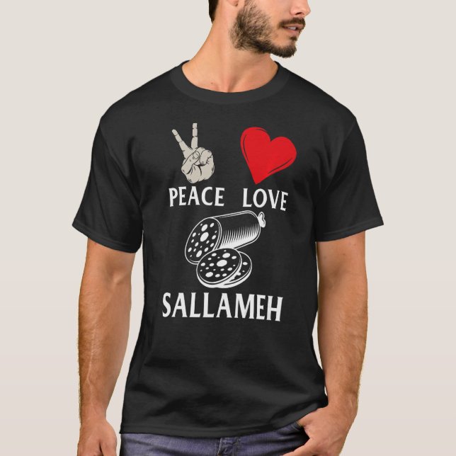 Camiseta Peace Love Sallameh Music Institute Sallameh Play (Frente)