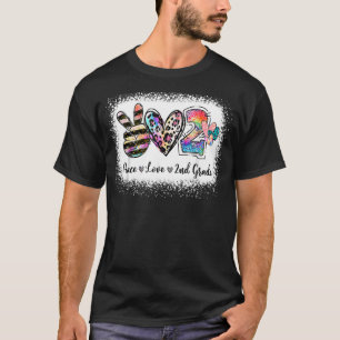 Camiseta Peace Love Segundo Ano De Volta Ao segundo Da Equi