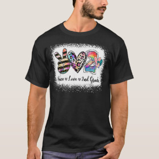 Camiseta Peace Love Segundo Ano De Volta Ao segundo Da Equi