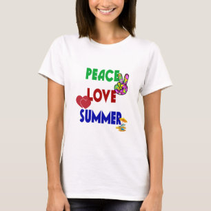 Camiseta Peace Love Summer