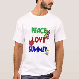 Camiseta Peace Love Summer
