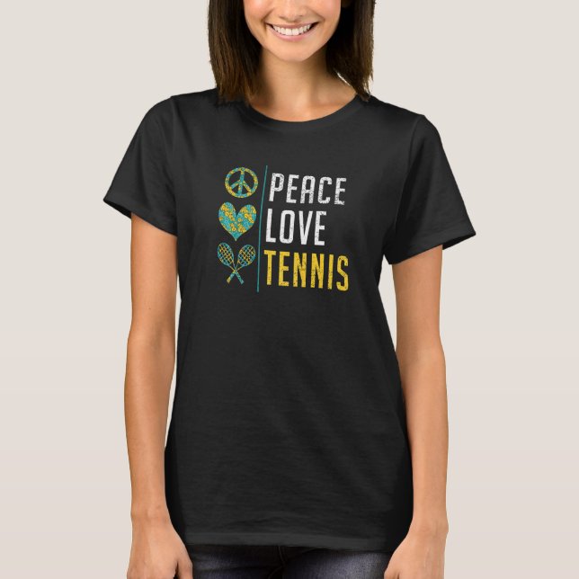 Camiseta Peace Love Tennis (Frente)