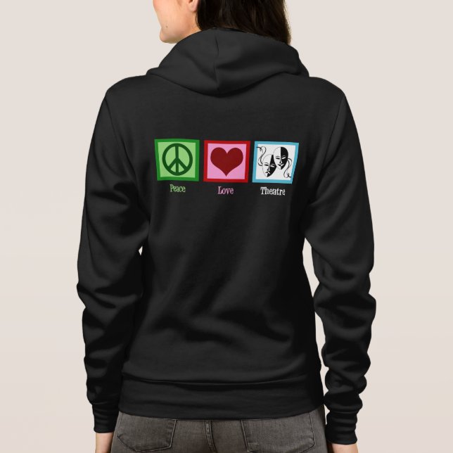 Camiseta Peace Love Theater Club (Verso)