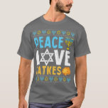 Camiseta Peace Love Trava Engraçado Hanukkah Chanukah judeu<br><div class="desc">O Amor Pela Paz Trava Um Engraçado Hanukkah Chanukah Judeu.</div>