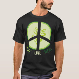 Camiseta Peace Love Vegan