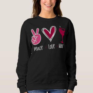 Camiseta Peace Love Wine