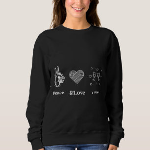 Camiseta Peace Love Wine