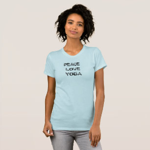 Camiseta Peace Love Yoga Tshirt