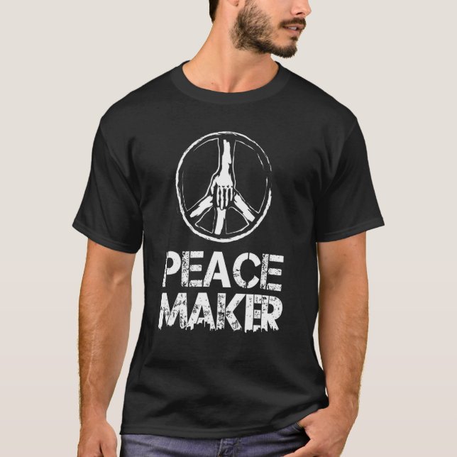 Camiseta Peace Maker 60's 70's Peace Sign (Frente)