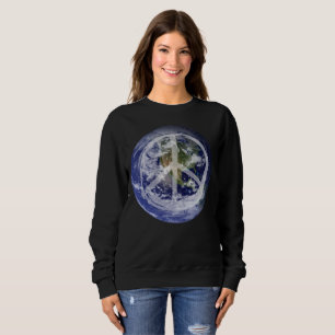 Camiseta PEACE on Earth Space Peace Símbolo Anti-Guerra