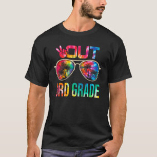 Camiseta Peace Out 3rd Grade Hello Summer Happy Day