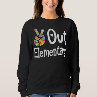 Camiseta PEACE Out Elementar No Último Dia Da Escola