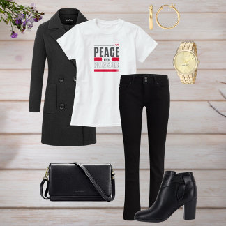 Camiseta Peace Over Pressure Motivational Quote Design