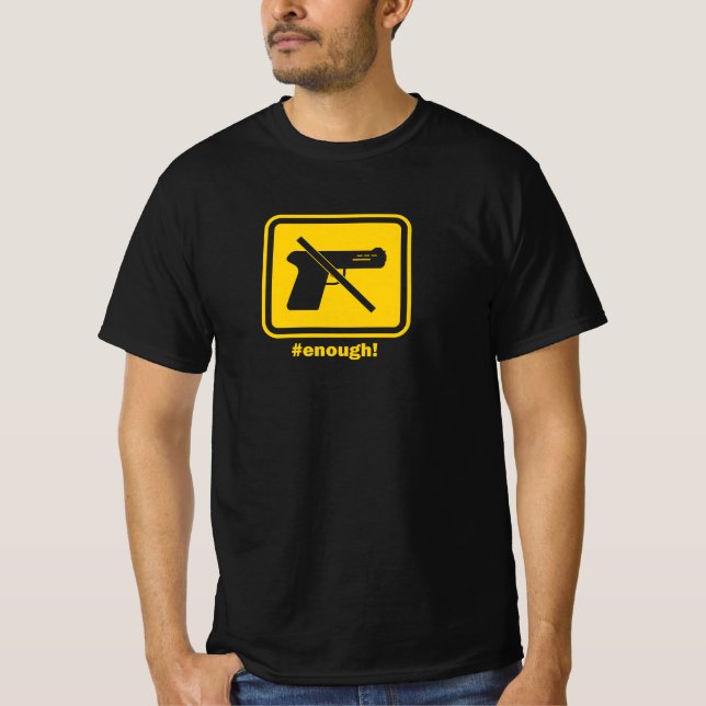 Camiseta Peace sign Enough End Gun Violence (Frente)