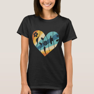 Camiseta PEACE SIGN LOVE 60s 70s Groovy Hippie Costume Hall