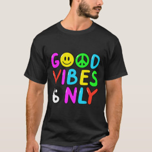 Camiseta PEACE SIGN LOVE 60s 70s Groovy Hippie Costume Hall
