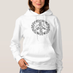 Camiseta PEACE SIGN LOVE 60s 70s, Hippie Halloween Costume