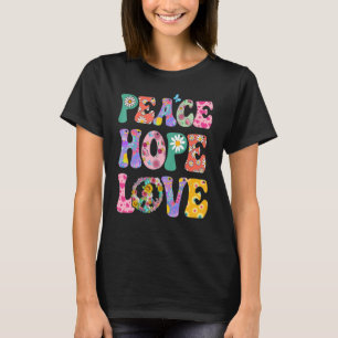 Camiseta PEACE SIGN LOVE 60s 70s Tie Dye Hippie