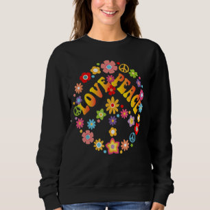 Camiseta PEACE SIGN LOVE 60s 70s Tie Dye Hippie Costume