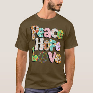 Camiseta PEACE SIGN LOVE 60s 70s Tie Dye Hippie Halloween C