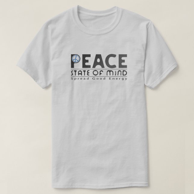 Camiseta Peace State of Mind (Frente do Design)