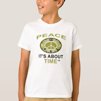 Camiseta PEACE SYMBOL CLOCK AA T shirt (branca)