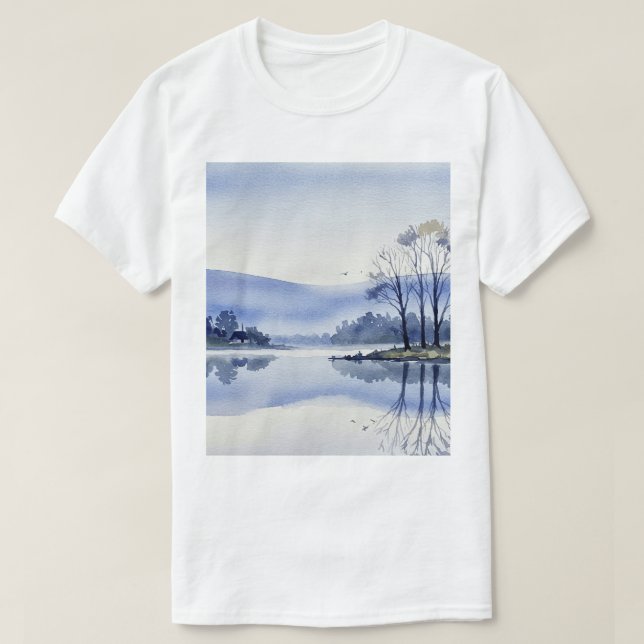 Camiseta Peaceful landscape (Frente do Design)