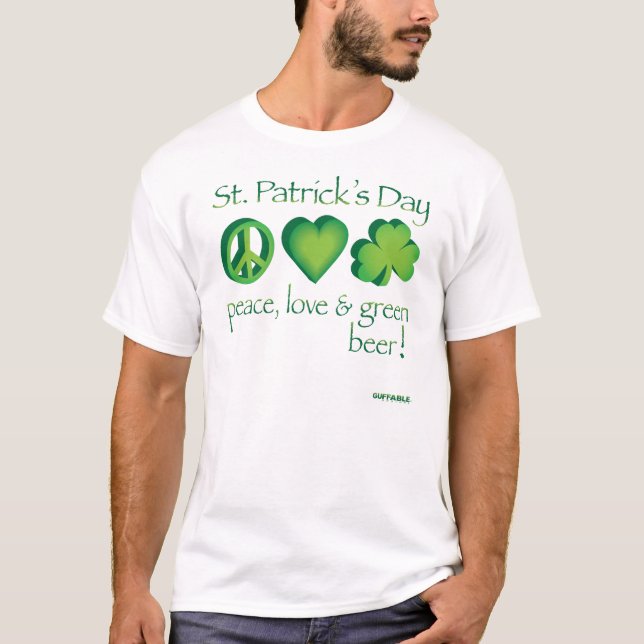 Camiseta PeaceLoveShamrock (Frente)