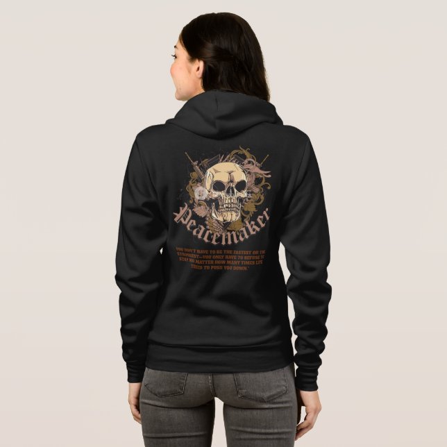 Camiseta Peacemaker Skull Hoodie (Parte Traseira Completa)