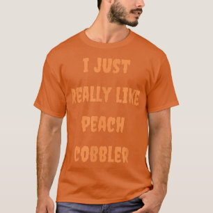 Camiseta Peach Cobbler Baking Foodie Baker Halloween