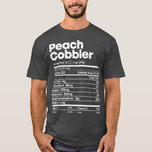 Camiseta Peach Cobbler Nutrition Fata Engraçado Ação de Gra