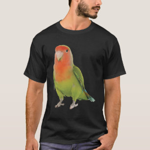 Camiseta Peach Face De Parakeet De Lovebird Virado