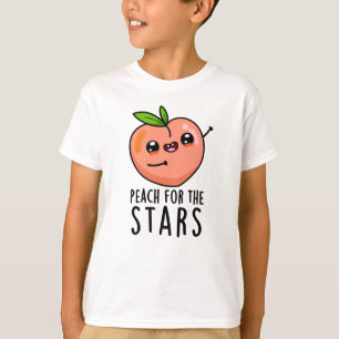 Camiseta Peach For Stars Engraçado Fruta Pun