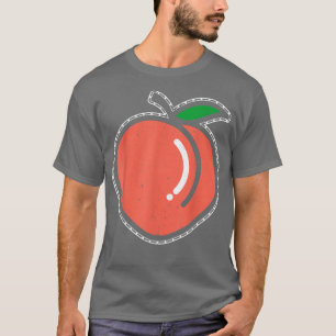 Camiseta Peach Fruta Lover Vegan Vegetarian Health 1066