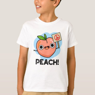 Camiseta Peach Funny Peace Fruta Pun