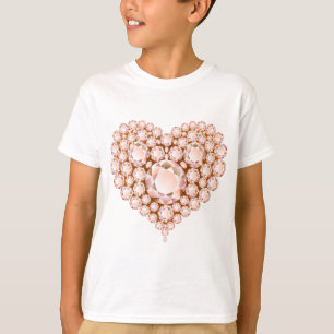 Camiseta Peach Heart Gems