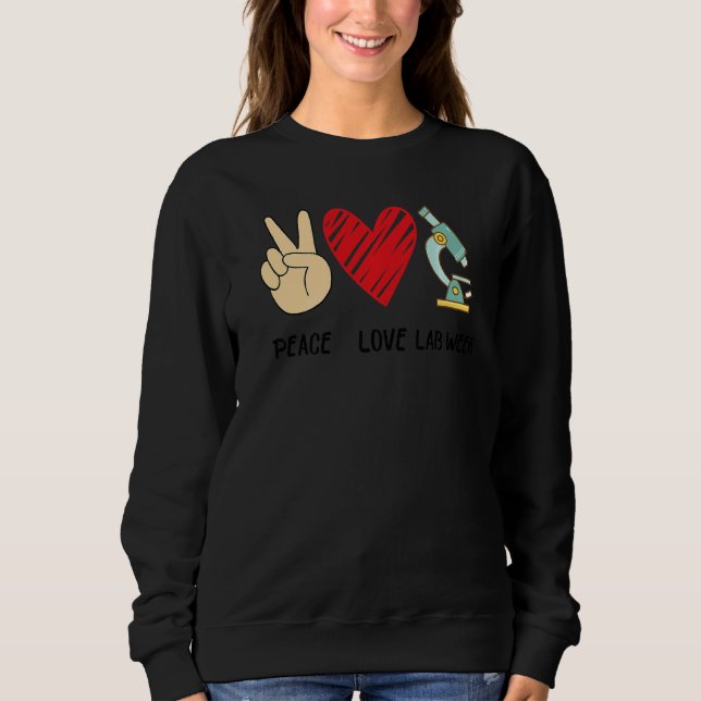 Camiseta Peach Love Lab Week 2022 Laboratory Tech Technolog (Frente)
