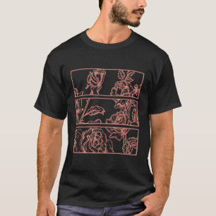 Camiseta Peach Rosa Punk de Gótico de Grunge Suave Estético