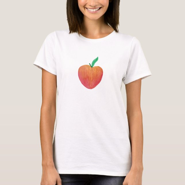 Camiseta Peach Watercolor (Frente)