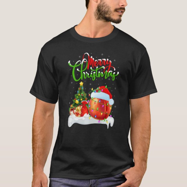 Camiseta Peaches Fruit  Xmas Decorations Santa Peaches Chri (Frente)