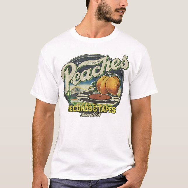 Camiseta Peaches Records Tapes 1975 (Frente)