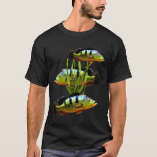 Camiseta Peacock Bass Aquarium Fish Tank Art