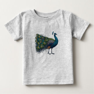 Camiseta Peacock bird Baby Fine Jersey