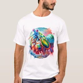 Camiseta Peacock Mantis Shrimp REF253 - Watercolor