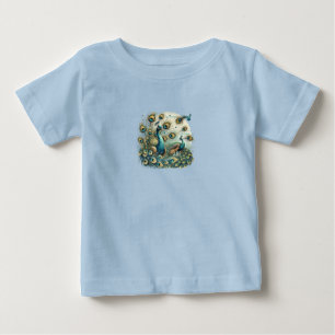 Camiseta Peacocks Majestosos - T-Shir Vibrante Com Tela De 