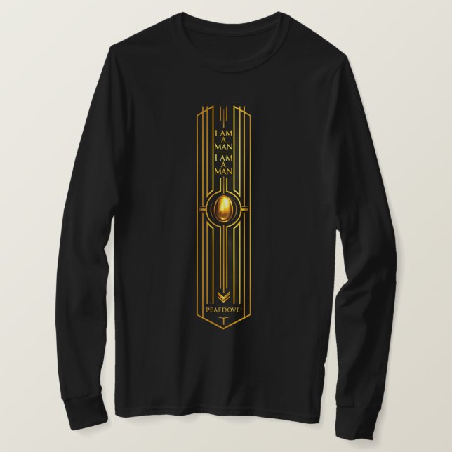 CAMISETA PEAFDOVE® GOLDEN EGG LONGSHIRT— MAIN CHARACTER BIG (Frente do Design)