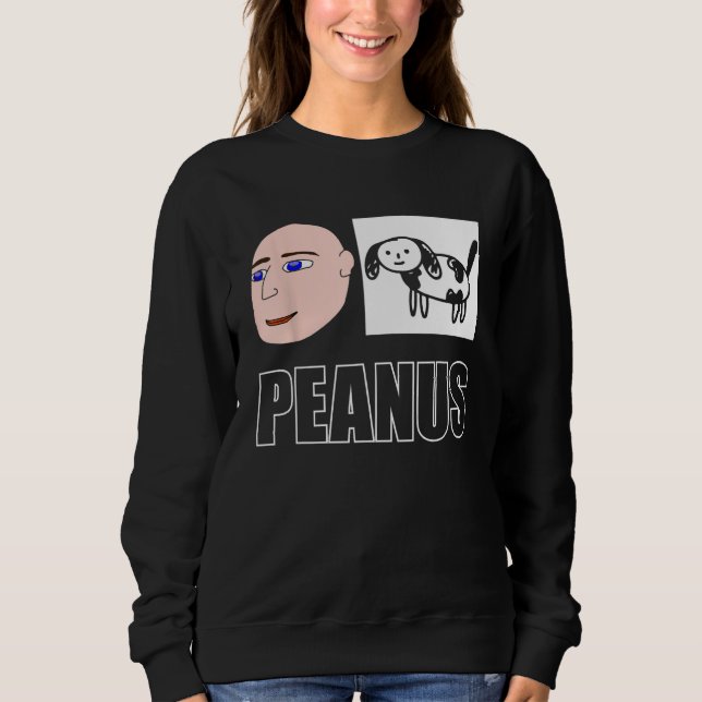 Camiseta Peanus Cringe Meme Humor Estranho (Frente)