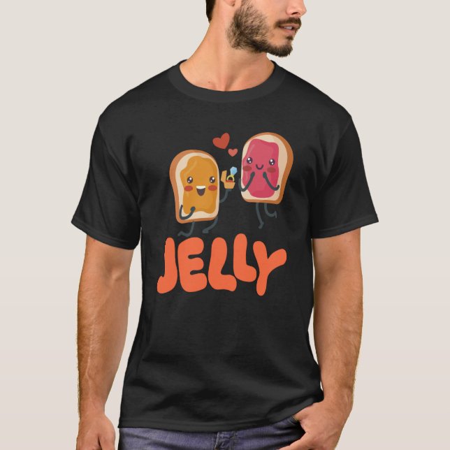 Camiseta Peanut Butter & Jelly Matching Couple Proposal (Frente)