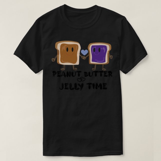 Camiseta Peanut Butter Jelly Time Bff Love Match Perfect149 (Frente do Design)