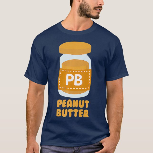 Camiseta Peanut Butter PB  J Jelly Twins Couples Best (Frente)